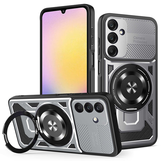 Husa de protectie Techsuit RuggedCam compatibil cu Samsung Galaxy A25 5G, Gri