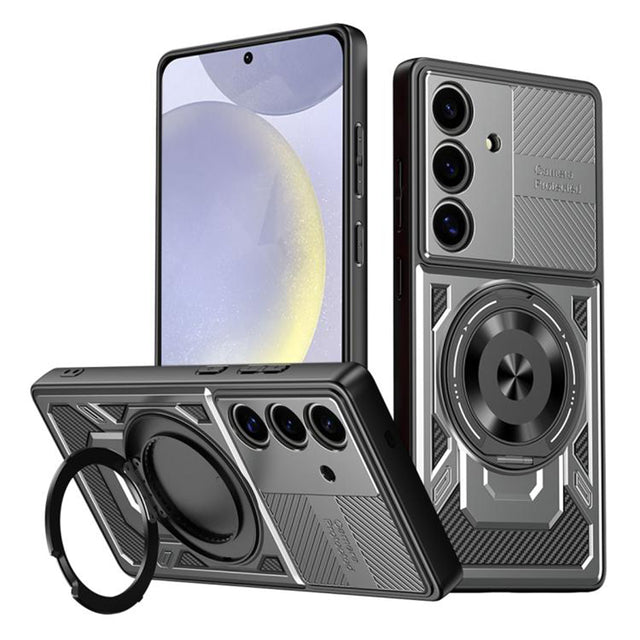 Husa de protectie Techsuit RuggedCam compatibil cu Samsung Galaxy S24 / S25, Gri
