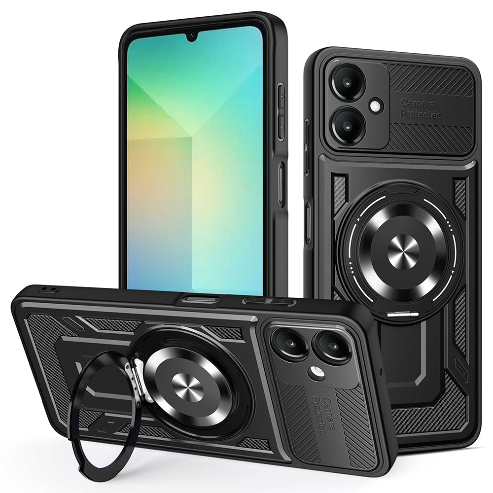 Husa de protectie Techsuit RuggedCam compatibil cu Samsung Galaxy A06, Negru