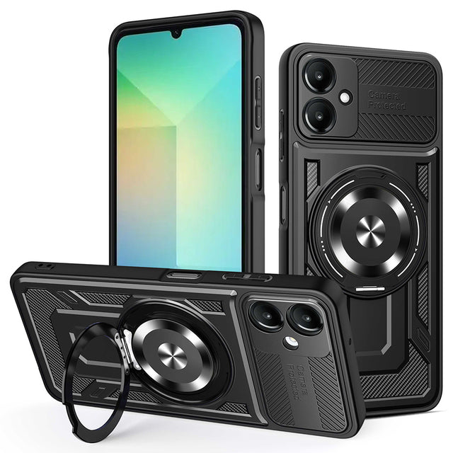 Husa de protectie Techsuit RuggedCam compatibil cu Samsung Galaxy A06, Negru