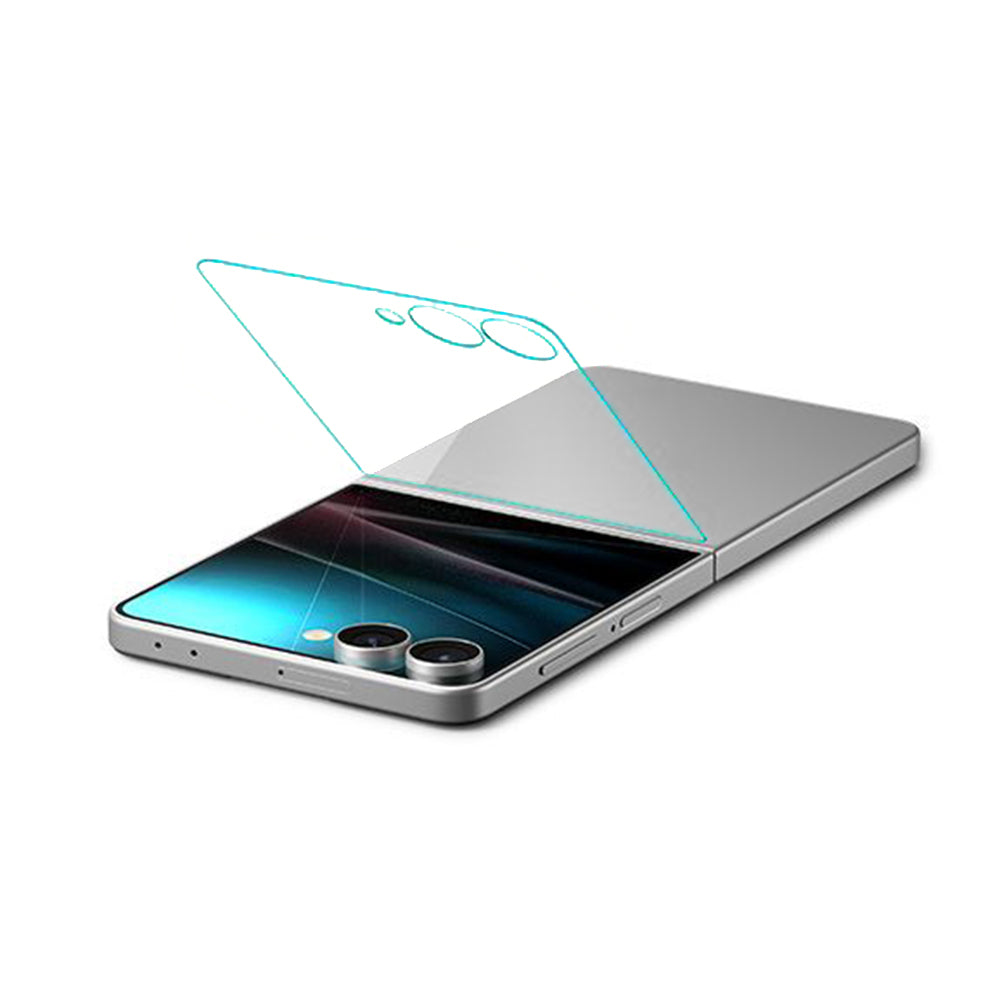 Folie de protectie Spigen Glas.tR EZ-FIT HD (AGL09586) compatibil cu Samsung Galaxy Z Flip7, Transparent