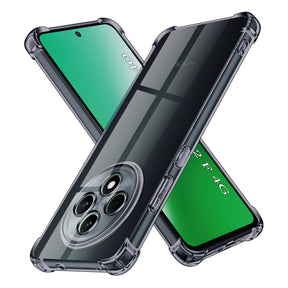 Husa de protectie Techsuit Shockproof Clear Silicone compatibil cu Oppo Reno12 F 4G / Reno12 F 5G / Reno12 FS 4G / Reno12 FS 5G, Negru Fumuriu