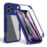 Folie de protectie Techsuit ColorVerse 360 Series + compatibil cu iPhone 17 Pro Max, Albastru