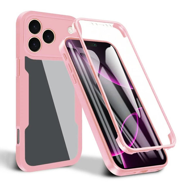 Folie de protectie Techsuit ColorVerse 360 Series + compatibil cu iPhone 17 Pro Max, Roz