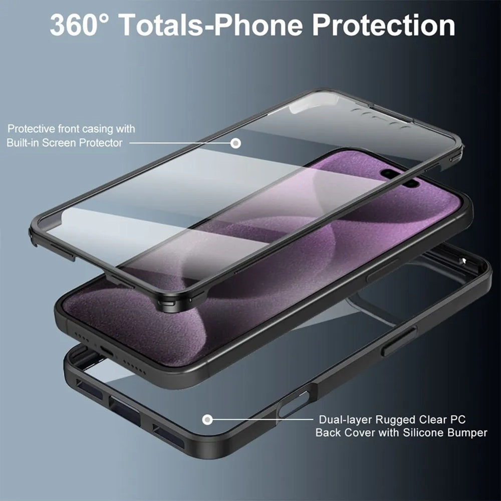 Folie de protectie Techsuit ColorVerse 360 Series + compatibil cu iPhone 17 Pro Max, Roz