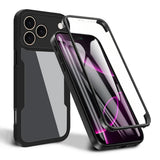 Folie de protectie Techsuit ColorVerse 360 Series + compatibil cu iPhone 17 Pro, Negru