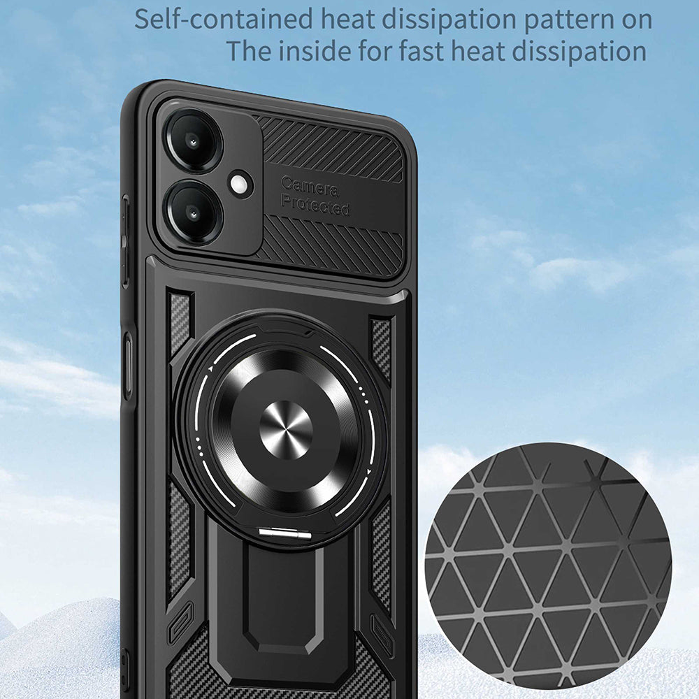 Husa de protectie Techsuit RuggedCam compatibil cu Samsung Galaxy A06, Mov