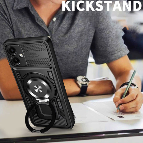 Husa de protectie Techsuit RuggedCam compatibil cu Samsung Galaxy A06, Mov