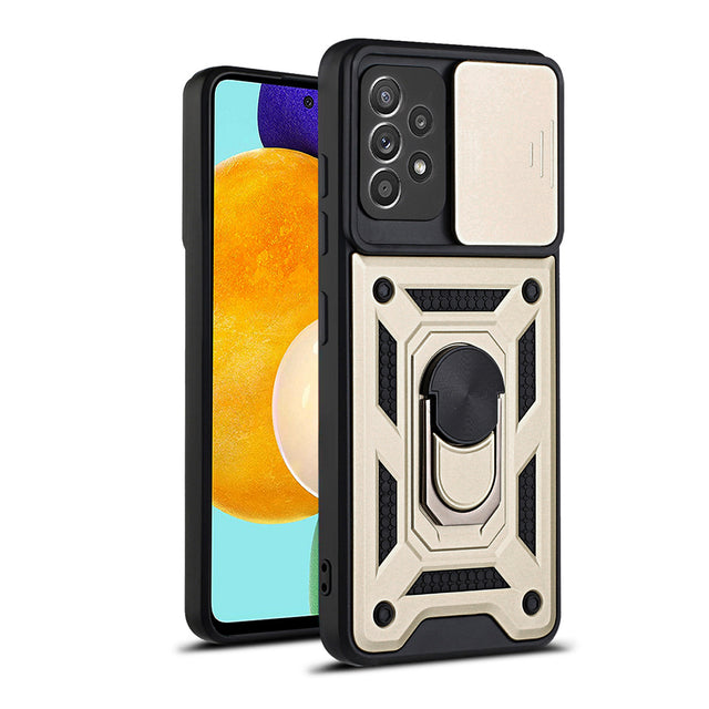Husa de protectie Techsuit CamShield Series compatibil cu Samsung Galaxy A52 4G / A52 5G / A52s 5G, Auriu