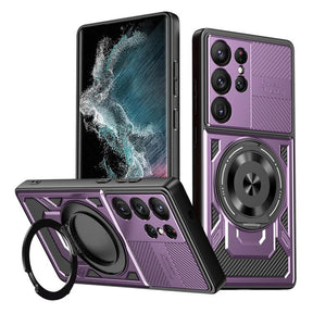 Husa de protectie Techsuit RuggedCam compatibil cu Samsung Galaxy S22 Ultra 5G, Mov