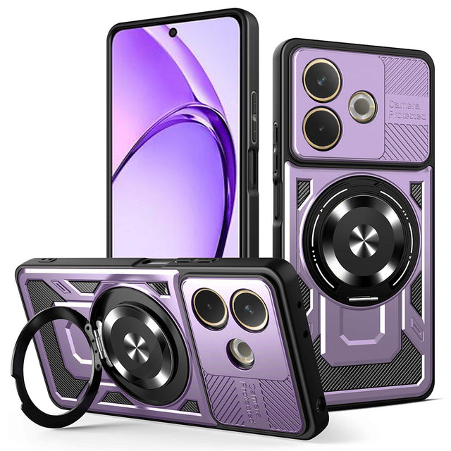Husa de protectie Techsuit RuggedCam compatibil cu Oppo A5 Pro 4G / A5 Pro 5G, Mov