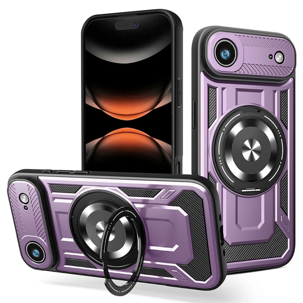 Husa de protectie Techsuit RuggedCam compatibil cu iPhone 17 Air, Mov