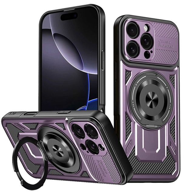 Husa de protectie Techsuit RuggedCam compatibil cu iPhone 16 Pro, Mov