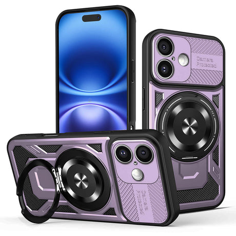 Husa de protectie Techsuit RuggedCam compatibil cu iPhone 16 Plus, Mov