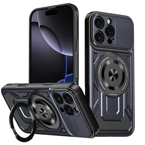 Husa de protectie Techsuit RuggedCam compatibil cu iPhone 16 Pro, Albastru