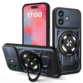 Husa de protectie Techsuit RuggedCam compatibil cu iPhone 17, Albastru