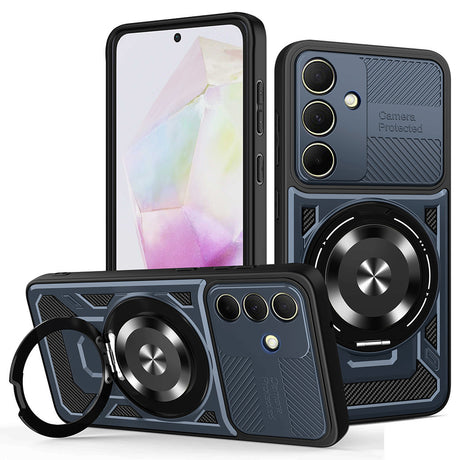 Husa de protectie Techsuit RuggedCam compatibil cu Samsung Galaxy A35 5G, Albastru
