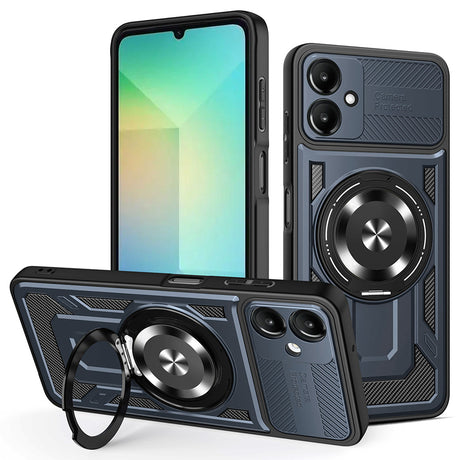 Husa de protectie Techsuit RuggedCam compatibil cu Samsung Galaxy A06, Albastru