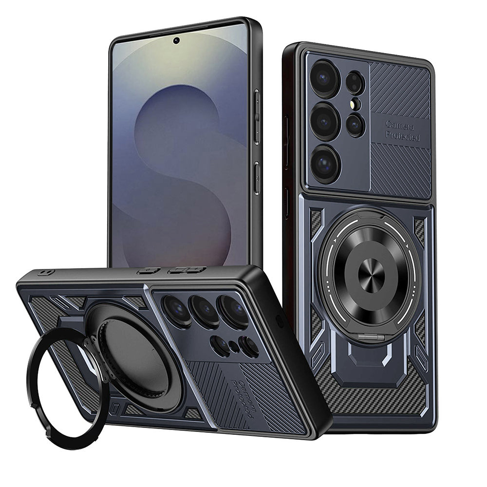 Husa de protectie Techsuit RuggedCam compatibil cu Samsung Galaxy S25 Ultra, Albastru