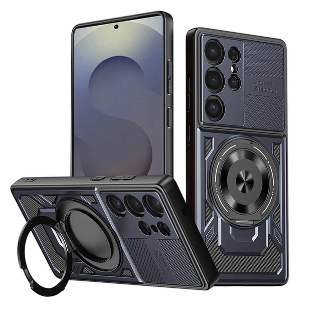 Husa de protectie Techsuit RuggedCam compatibil cu Samsung Galaxy S25 Ultra, Albastru