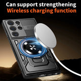 Husa de protectie Techsuit RuggedCam compatibil cu Samsung Galaxy S25 Ultra, Albastru