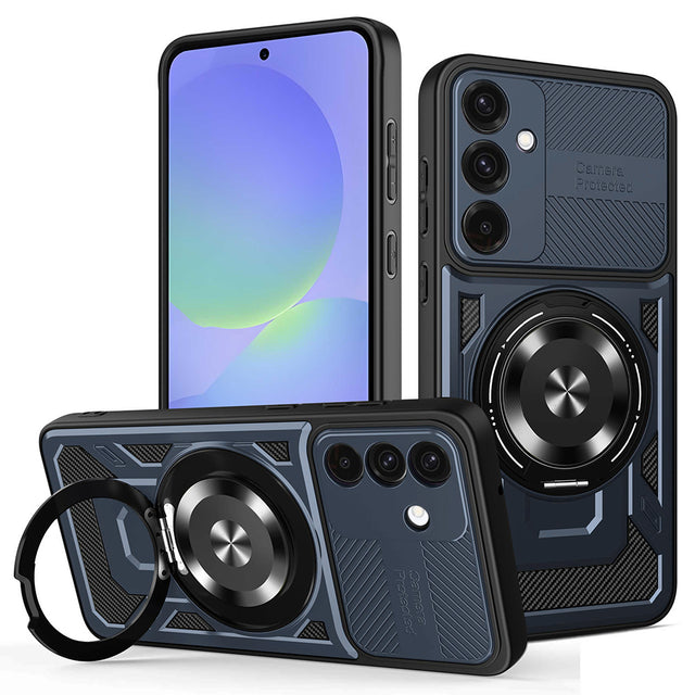 Husa de protectie Techsuit RuggedCam compatibil cu Samsung Galaxy A36 5G / A56 5G, Albastru