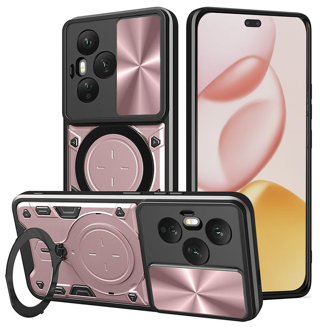 Husa de protectie Techsuit CamGuard Pro compatibil cu Honor 400 Pro, Roz Auriu