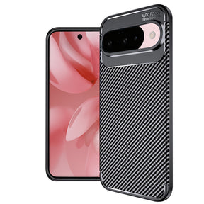 Husa de protectie Techsuit CarbonFiber compatibil cu Google Pixel 10 / 10 Pro, Negru