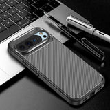 Husa de protectie Techsuit CarbonFiber compatibil cu Google Pixel 10 / 10 Pro, Negru