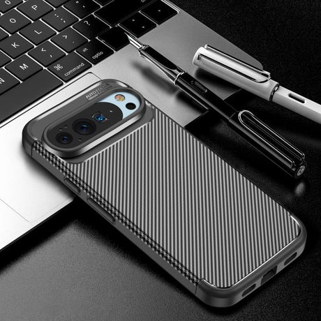 Husa de protectie Techsuit CarbonFiber compatibil cu Google Pixel 10 / 10 Pro, Negru