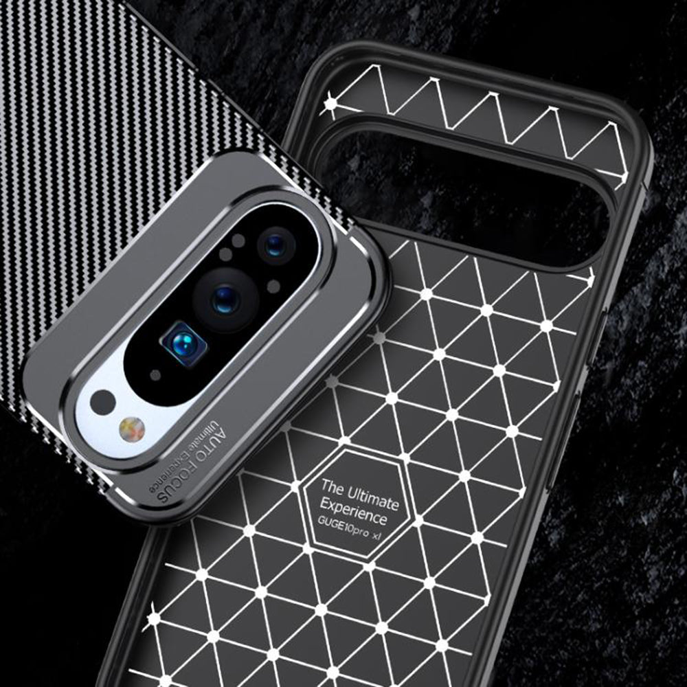 Husa de protectie Techsuit CarbonFiber compatibil cu Google Pixel 10 Pro XL, Negru