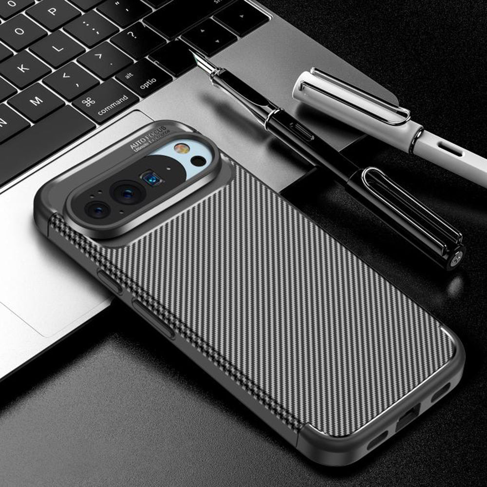 Husa de protectie Techsuit CarbonFiber compatibil cu Google Pixel 10 Pro XL, Negru