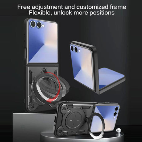 Husa de protectie Techsuit CamGuard Pro compatibil cu Samsung Galaxy Z Flip7, Rosu