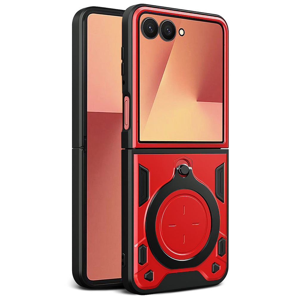 Husa de protectie Techsuit CamGuard Pro compatibil cu Samsung Galaxy Z Flip7, Rosu