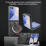 Husa de protectie Techsuit CamGuard Pro compatibil cu Samsung Galaxy Z Flip7, Roz Auriu