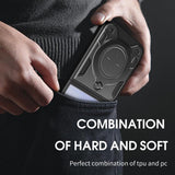 Husa de protectie Techsuit CamGuard Pro compatibil cu Samsung Galaxy Z Flip7, Roz Auriu