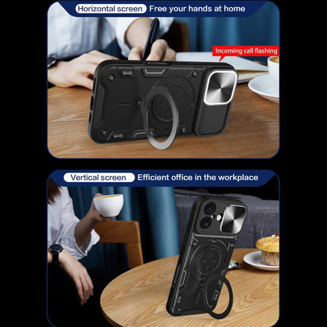 Husa de protectie Techsuit CamGuard Pro compatibil cu iPhone 17, Mov