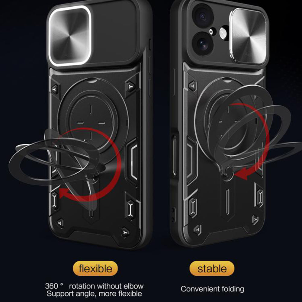 Husa de protectie Techsuit CamGuard Pro compatibil cu iPhone 17, Roz Auriu