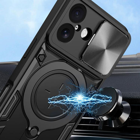 Husa de protectie Techsuit CamGuard Pro compatibil cu iPhone 17, Roz Auriu