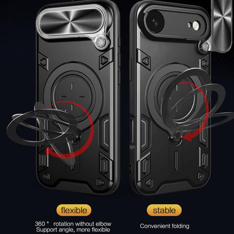 Husa de protectie Techsuit CamGuard Pro compatibil cu iPhone 17 Air, Negru