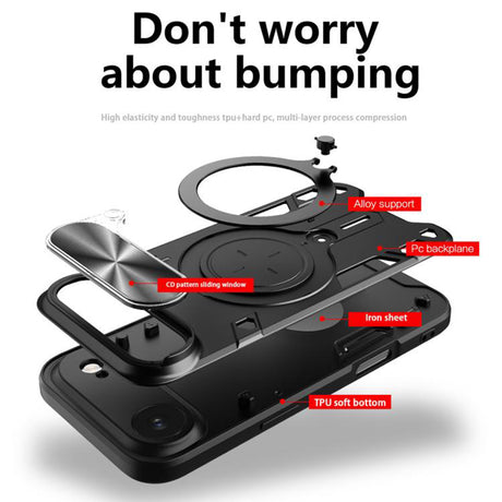 Husa de protectie Techsuit CamGuard Pro compatibil cu iPhone 17 Air, Roz Auriu