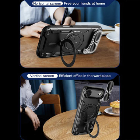 Husa de protectie Techsuit CamGuard Pro compatibil cu iPhone 17 Air, Roz Auriu