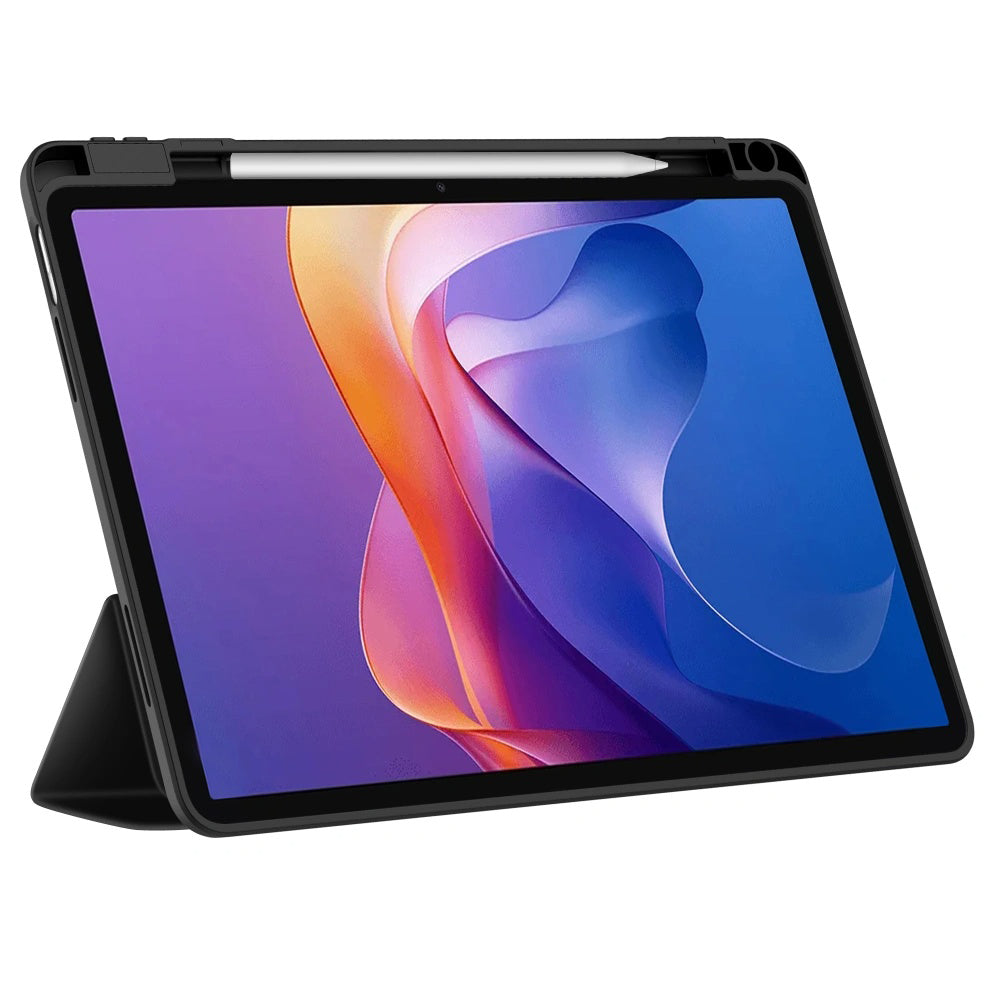 Husa de protectie tableta Techsuit Flex Trifold (with Pencil Holder) compatibil cu Xiaomi Redmi Pad 2, Gri