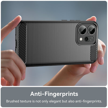 Husa de protectie Techsuit Carbon Silicone compatibil cu Oppo Reno14 F / Reno14 FS 5G, Negru