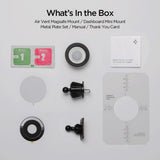 Suport Spigen MFT13 (ACP08314), MagSafe, for Dashboard, Air Vent, 360° Rotation, Magnetic Grip, Universal, Adjustable, Negru