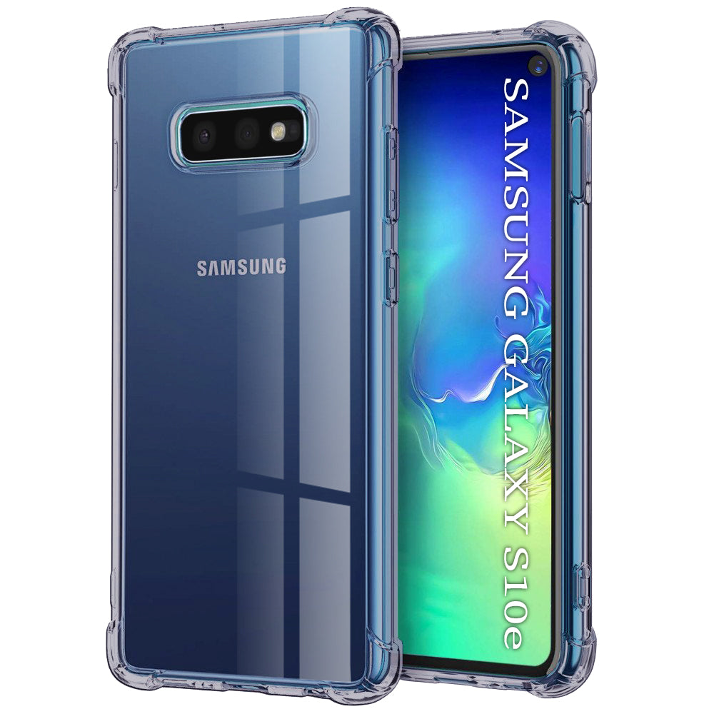 Husa de protectie Techsuit Shockproof Clear Silicone compatibil cu Samsung Galaxy S10e, Negru Fumuriu