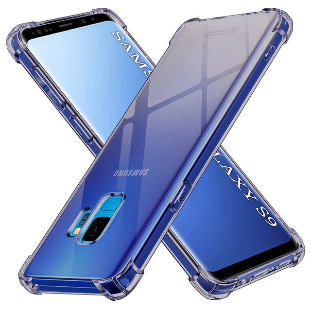 Husa de protectie Techsuit Shockproof Clear Silicone compatibil cu Samsung Galaxy S9, Negru Fumuriu