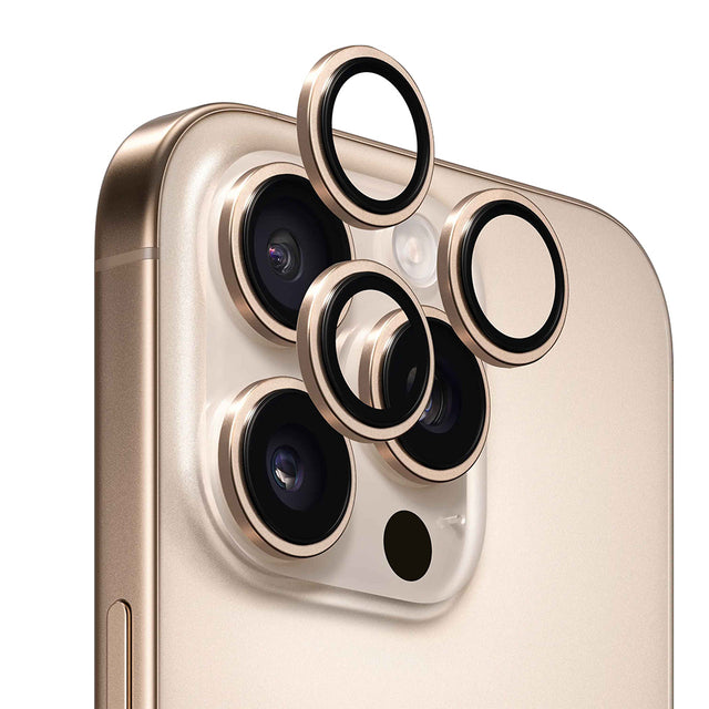 Folie de protectie ANANK AR Lens Guard compatibil cu iPhone 16 Pro / iPhone 16 Pro Max, Auriu Desert