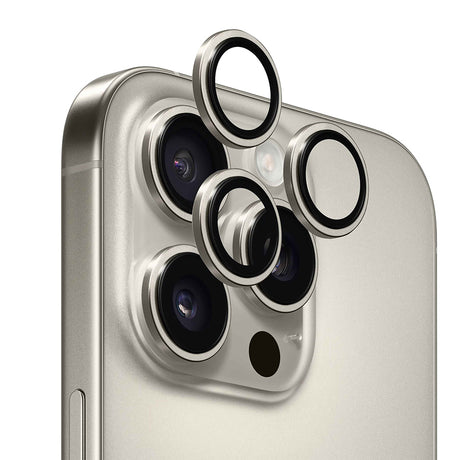 Folie de protectie ANANK AR Lens Guard compatibil cu iPhone 16 Pro / iPhone 16 Pro Max, Titanium Natural