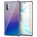 Husa de protectie Techsuit Shockproof Clear Silicone compatibil cu Samsung Galaxy Note 10 Plus 4G / Note 10 Plus 5G, Negru Fumuriu